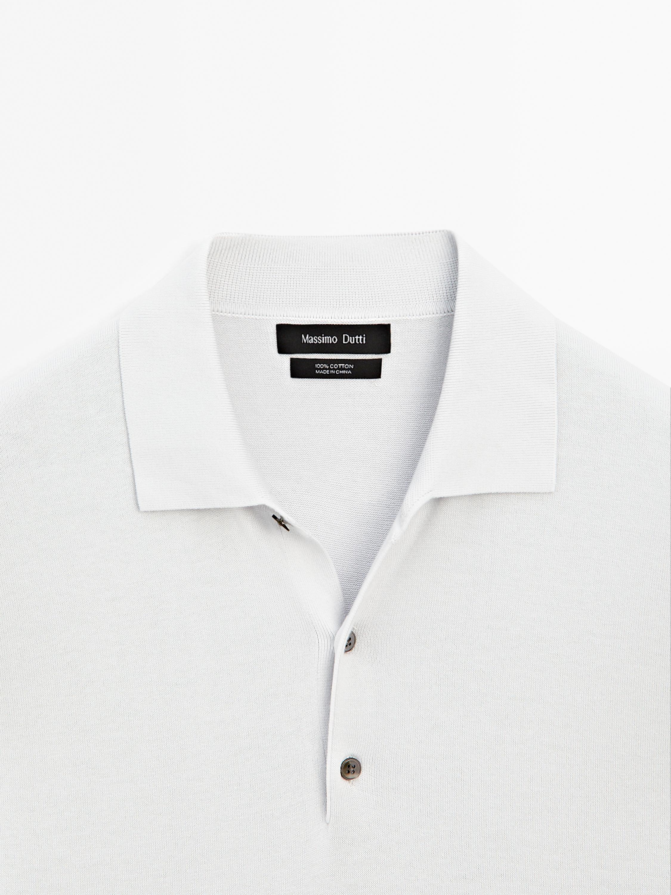 Polo en maille à manches courtes